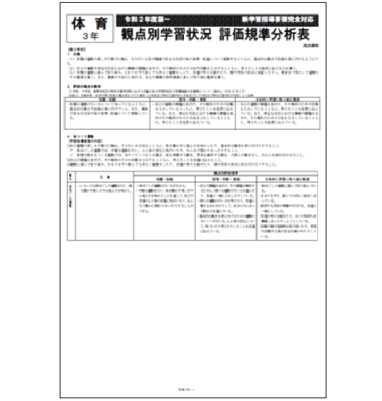 教師用指導資料 体育 保健 光文書院